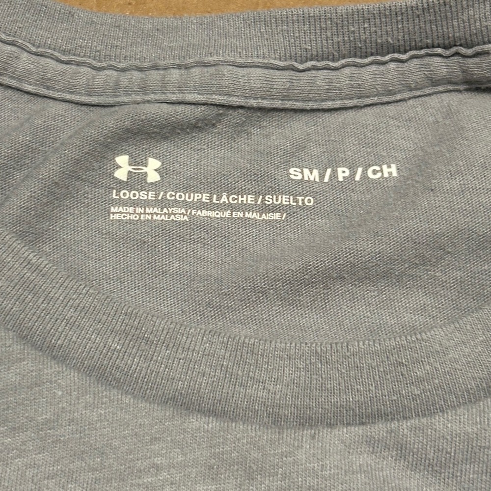 Under Armour Gray Freedom Graphic T-Shirt Mens Small - Picture 3 of 9